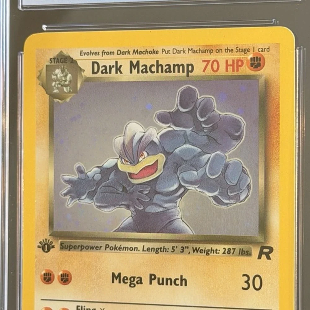 Pokémon Dark Machamp 1st Edition Holo 10/82 CGC 7.5 TCG 200 Team Rocket WotC Vtg